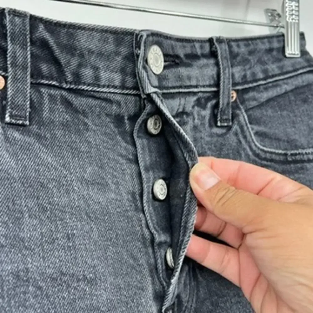 Trave Constance Road to Nowhere‎ Black Straight Leg Jeans Button Fly Women’s 28